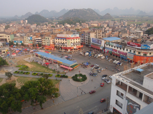 Zhongshan and this is a view from our hotel room.